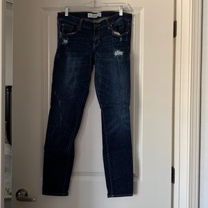 Abercrombie & Fitch skinny jeans. Like new-worn once. Size 8